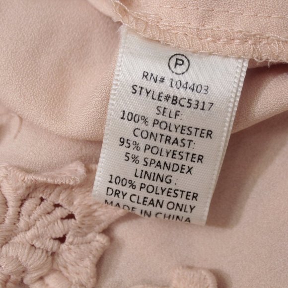 Revolve J.O.A. Blush Pink Crochet Lace Dress - Picture 14 of 14